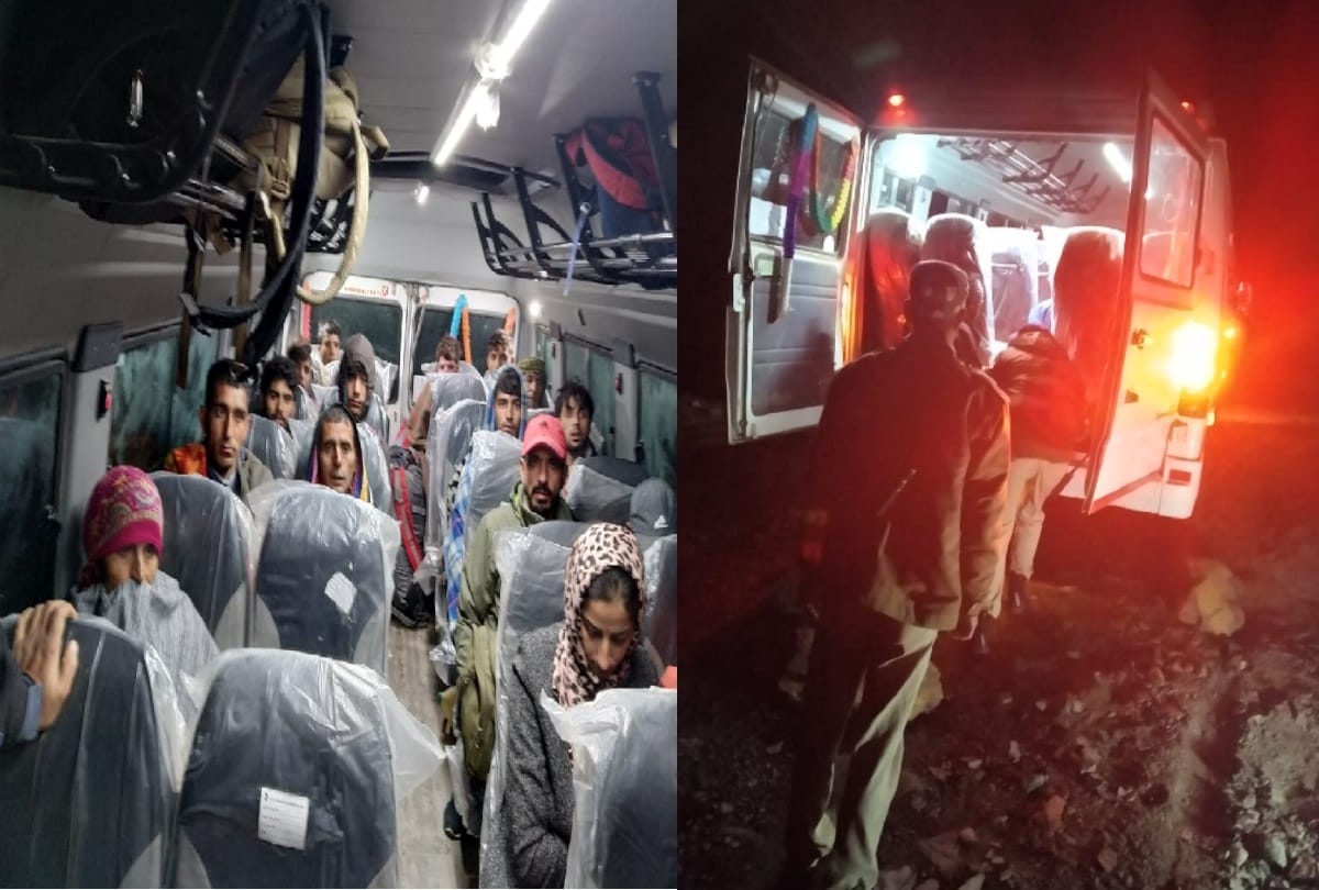 22 passengers stranded on Kilad Chamba road due to snowfall