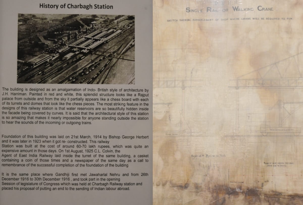 historical pictures of city and railway station found from loco workshop of Northern Railway