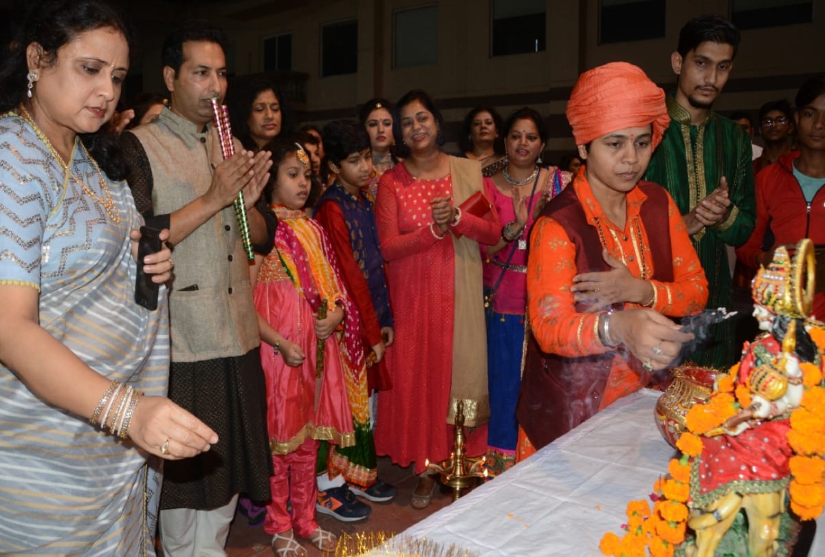 dandiya mahotsav in GD goenka public school in lucknow