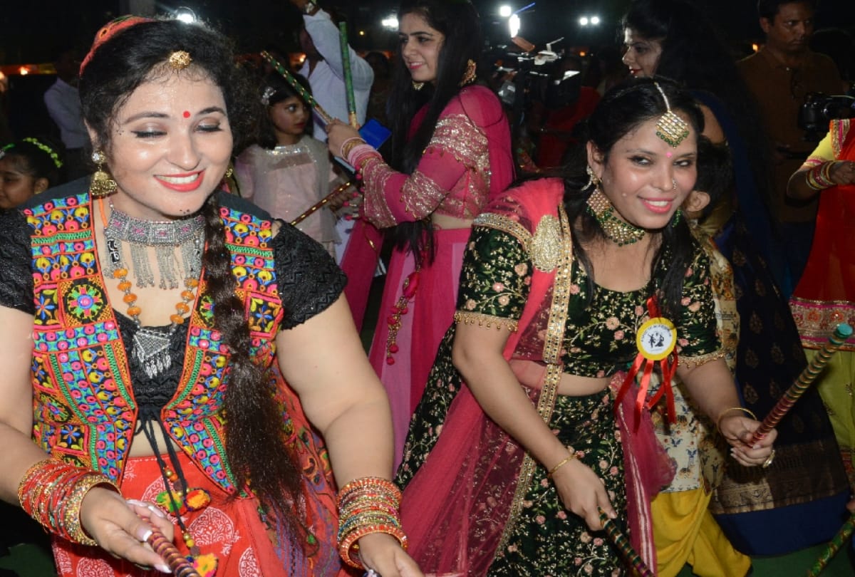 dandiya mahotsav in GD goenka public school in lucknow