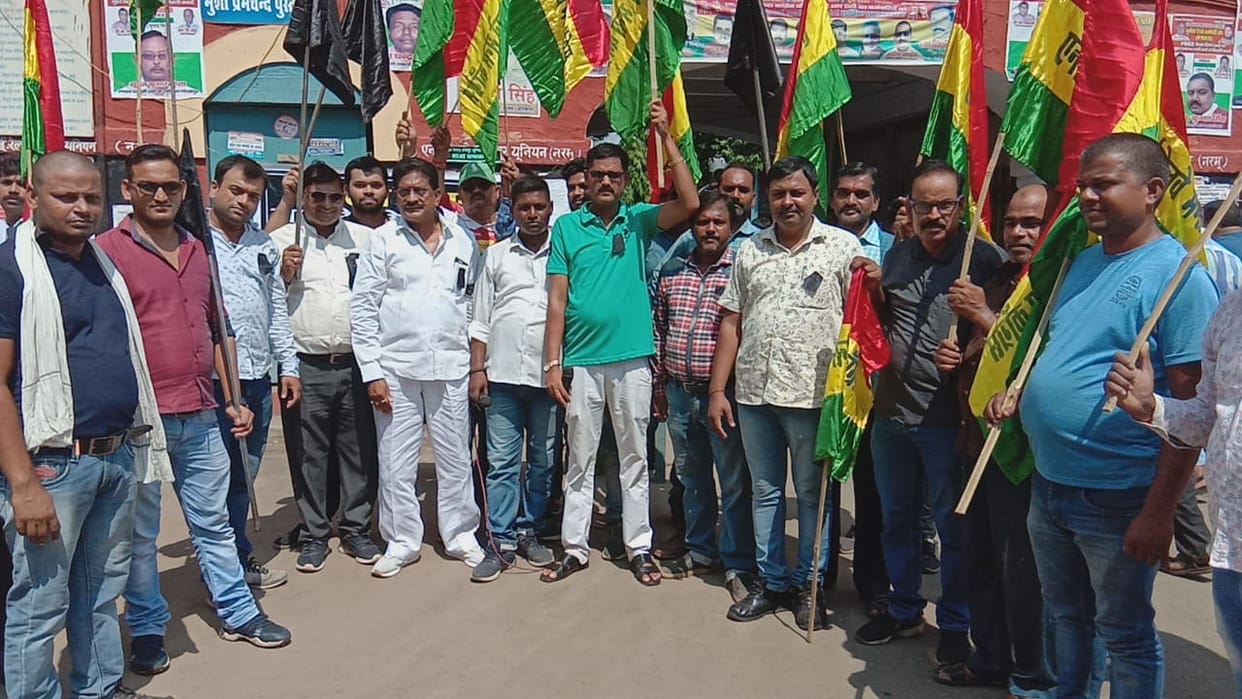 tejas train against protest