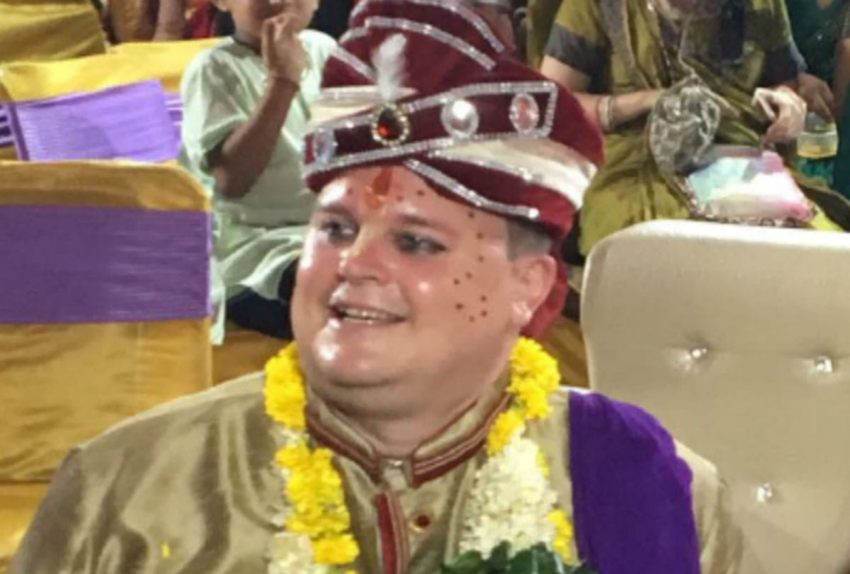 switzerland couple got married in hindu customs in mathura