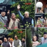 फारूक अब्दुल्ला से मिलने पहुंचे एनसी नेता