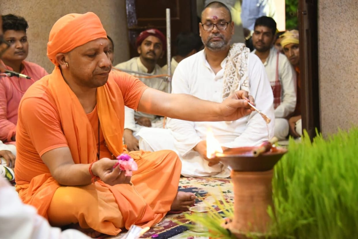 yogi in gorakhnath temple