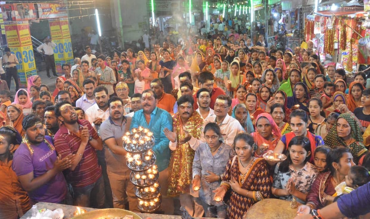 Maha Aarti on Palla Mathia Devi Temple