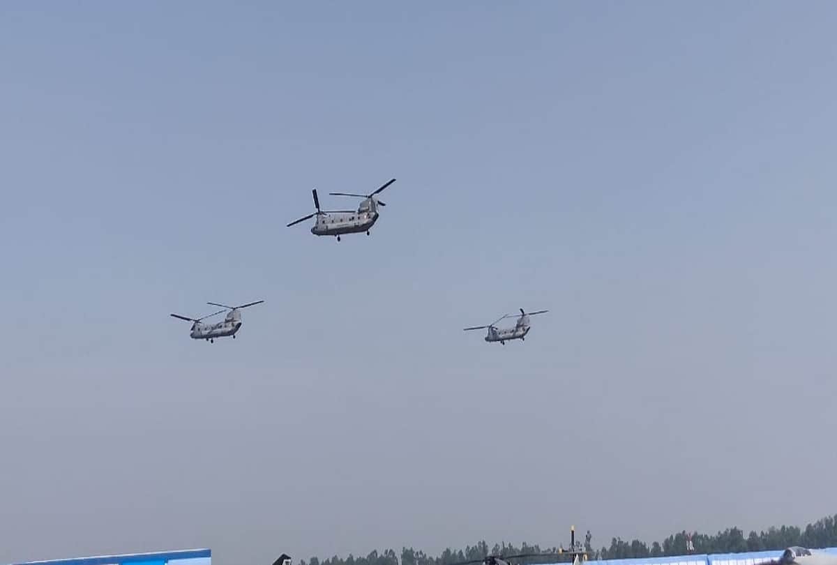 aerial salute to Chief of Air Staff during full dress rehearsal Ghaziabad Air Force Day see photos