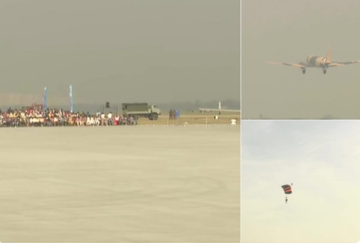 indian Air Force Day full dress rehearsal in Hindon Air Base Ghaziabad
