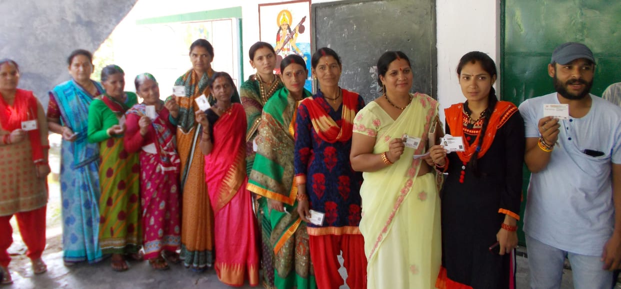 people visited home for voting