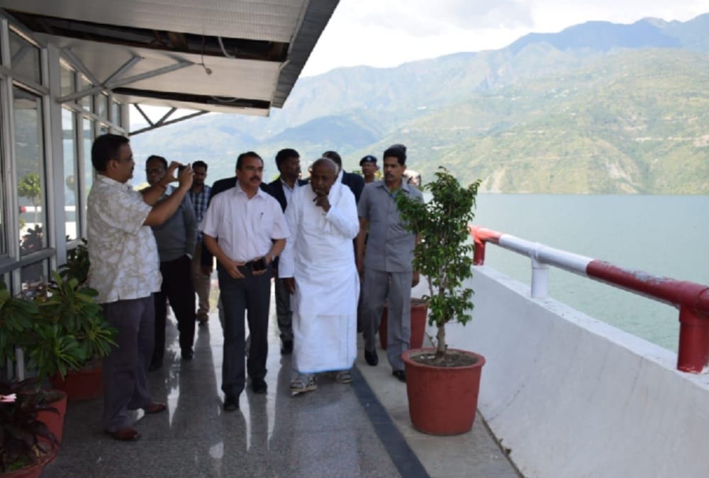 Former PM HD Deve Gowda visited Tehri Dam And Hydro power Project
