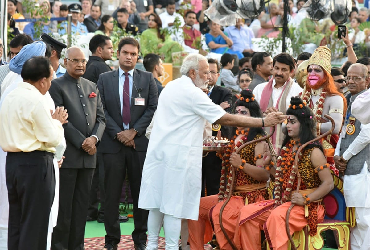 PM Modi and President Ramnath Kovind will present in Dwarka Ramlila