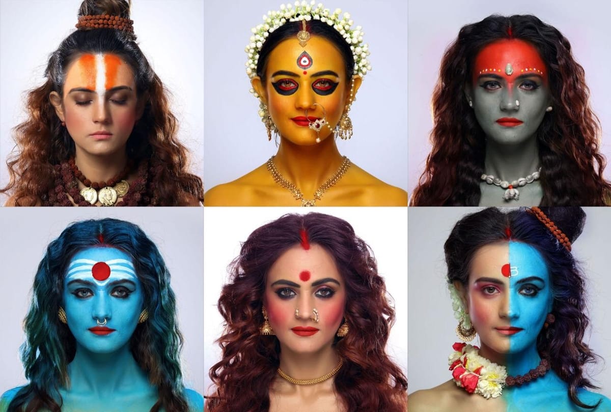 Shweta Rohira donned the nine looks of Goddess Durga are Viral on instagram twitter Facebook