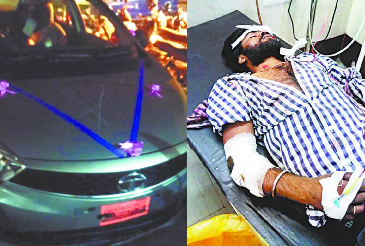 one died and three injured in an accident in lucknow