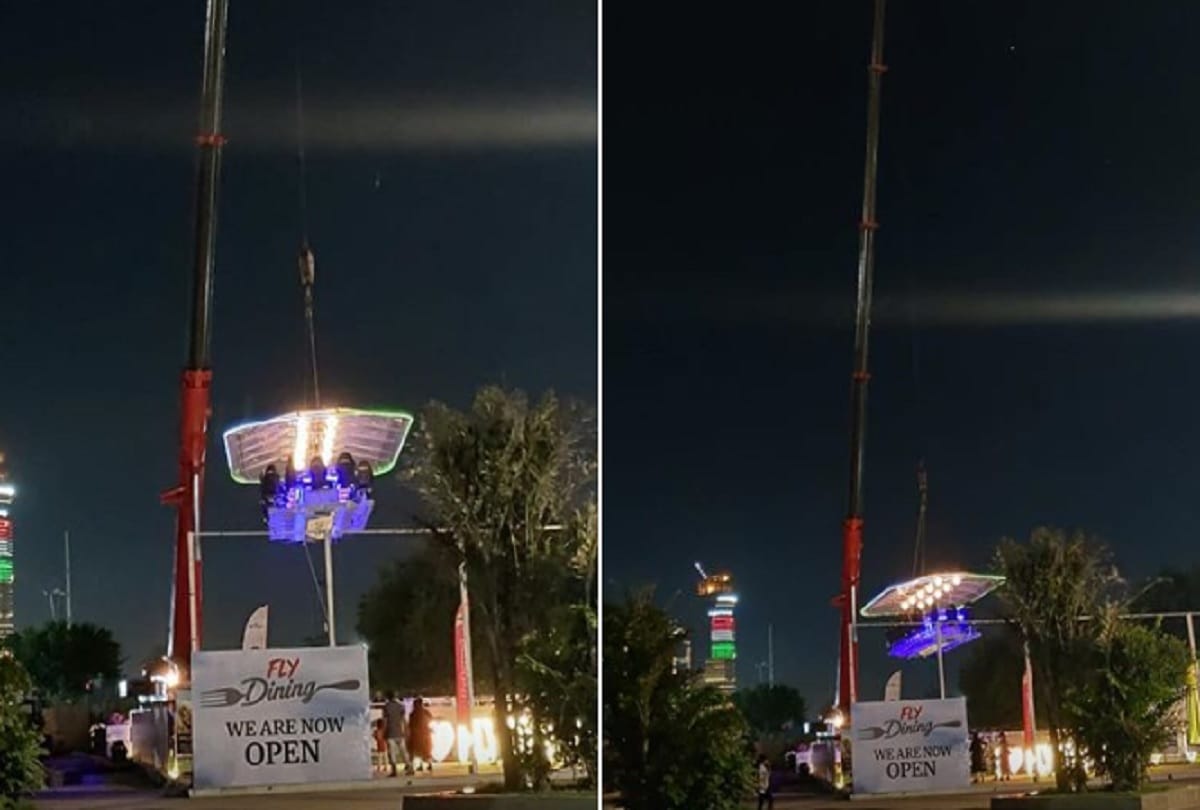Fly dining restaurant in Noida serves food at 160 feet up in the air