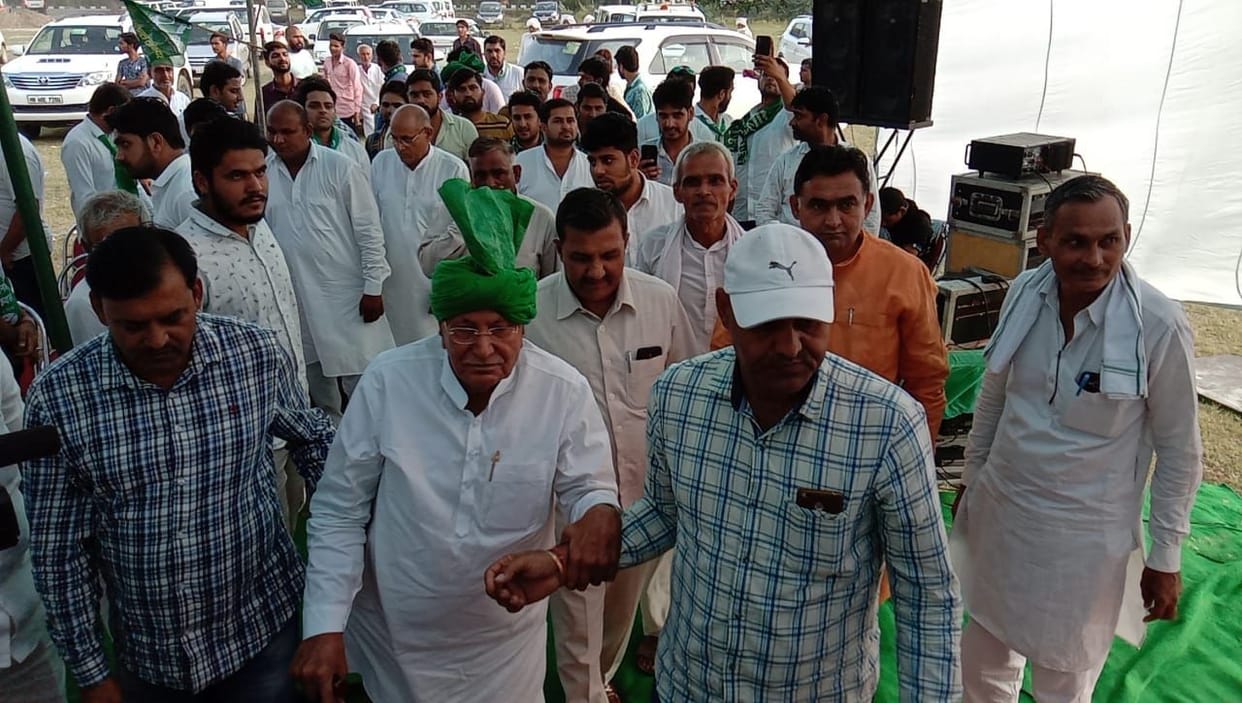 ex cm op chautala in public meeting