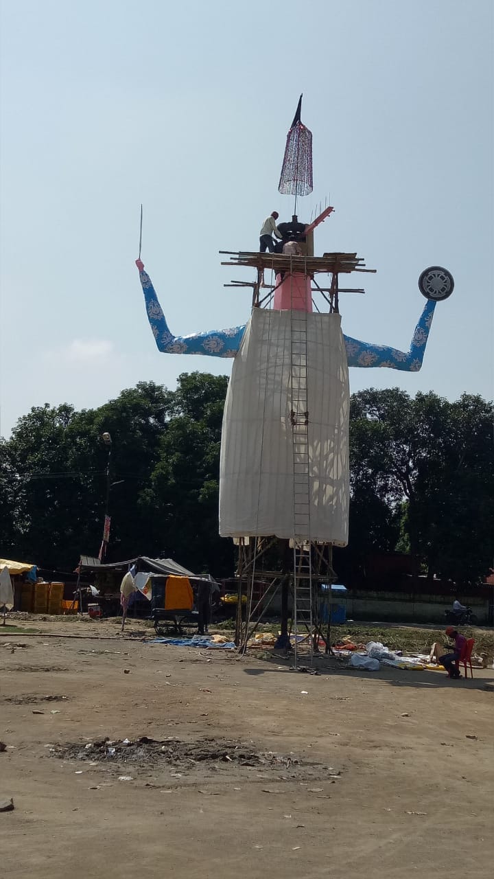 85-feet high effigy of Ravana in Chopan