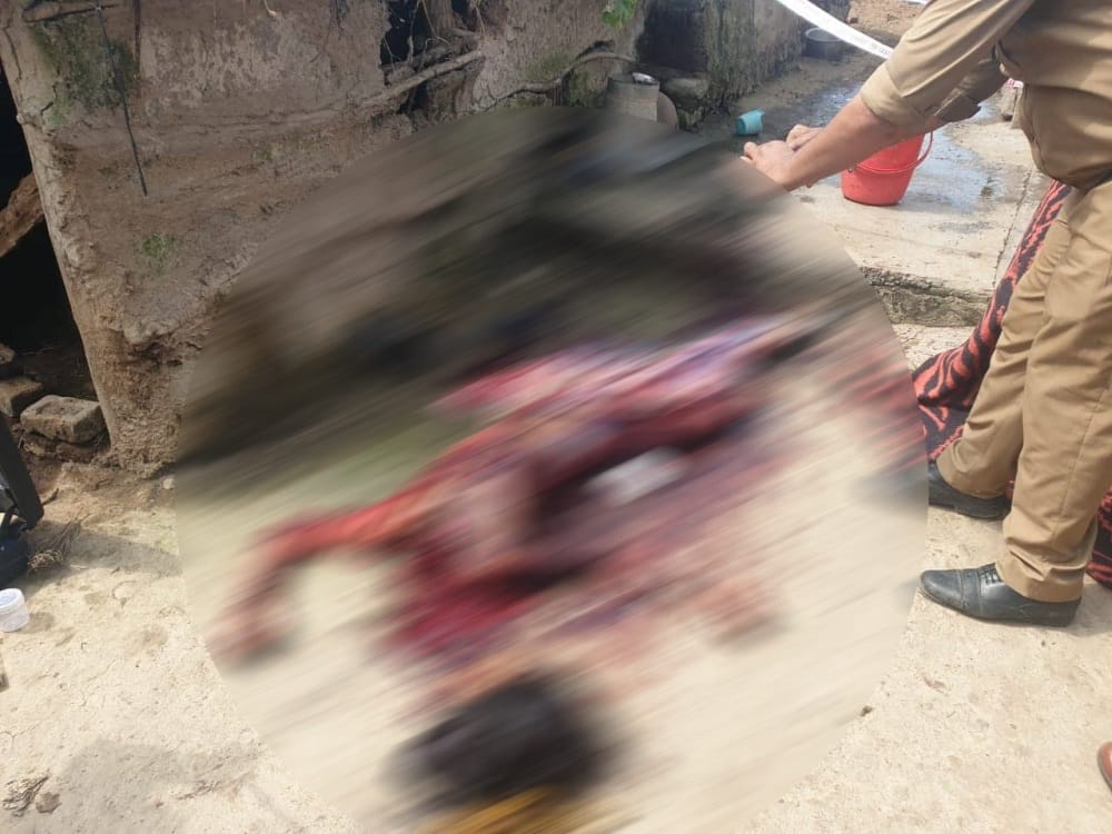 Son Cut Mother head with sickle Heinous Murder in nainital photos