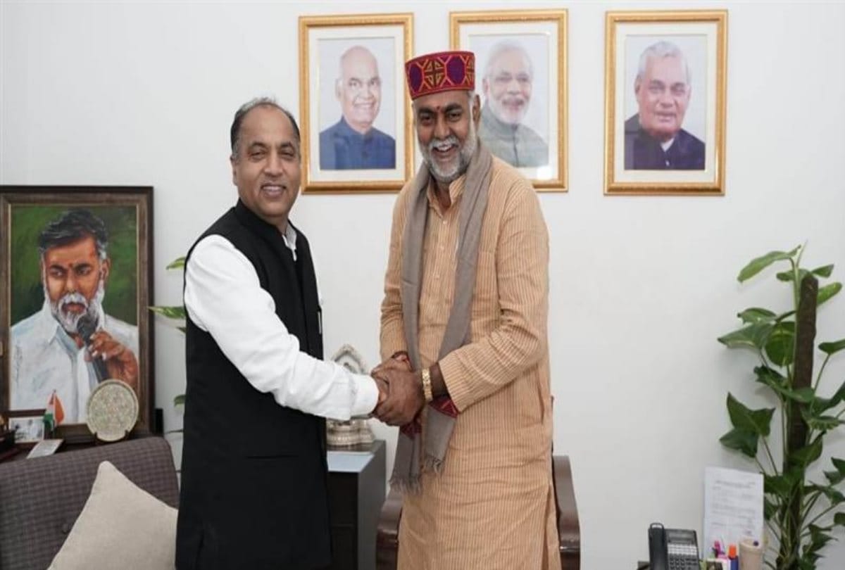 CM Jai Ram Thakur meets Tourism minister Prahlad Singh Patel in New Delhi