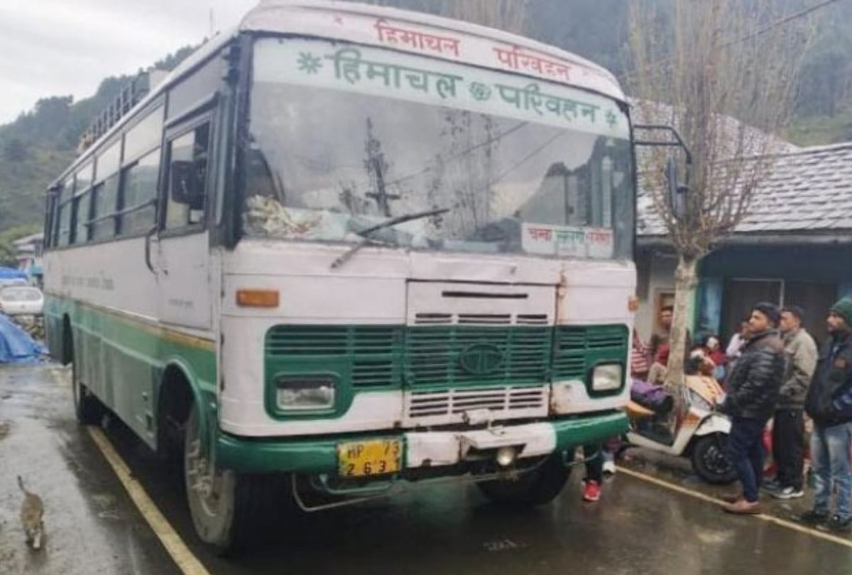 HRTC bus Tyre caught fire in chamba himachal pradesh