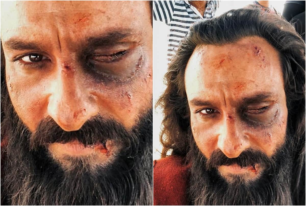 saif ali khan new picture on set of laal kaptaan