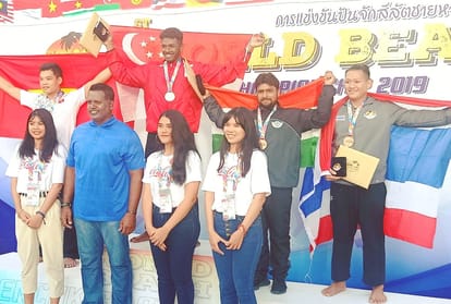 Sooraj Prakash Srivastava won bronze in 1st World Beach Pencak Silat Championship 2019 at phuket