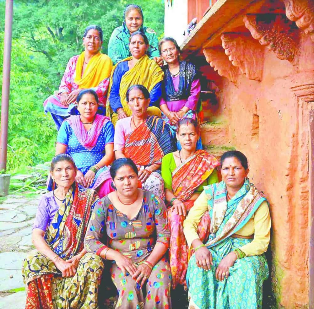 In this village of Uttarakhand women up to the head, village guard and ration dealer