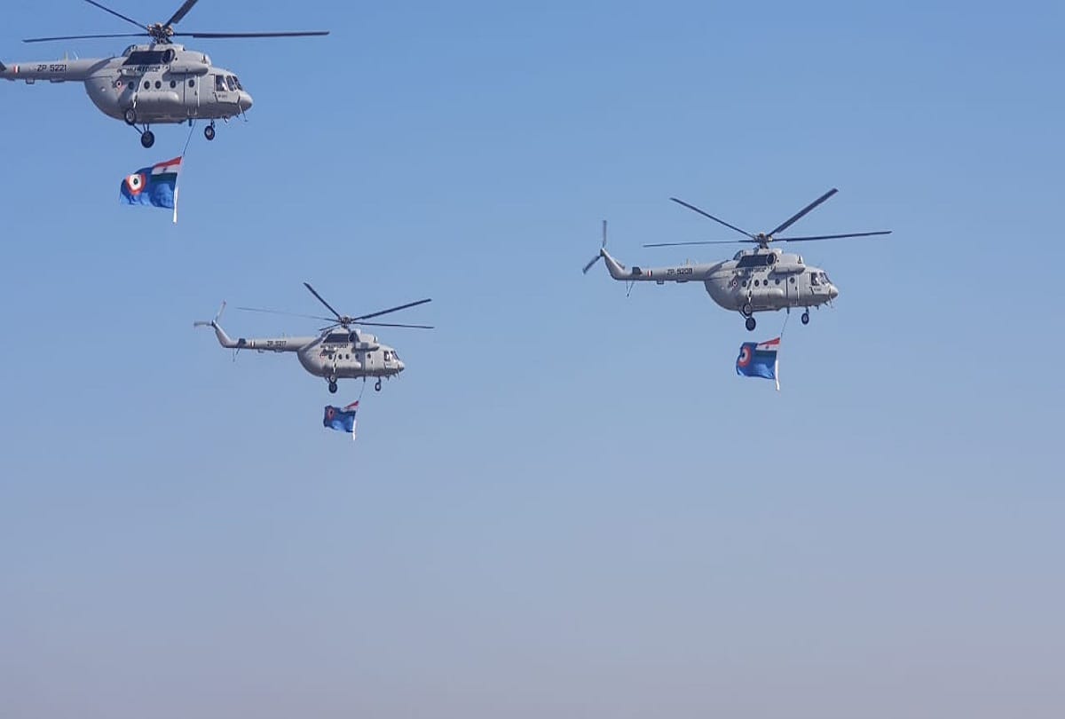 Indian Army and Indian Air Force Practice Session