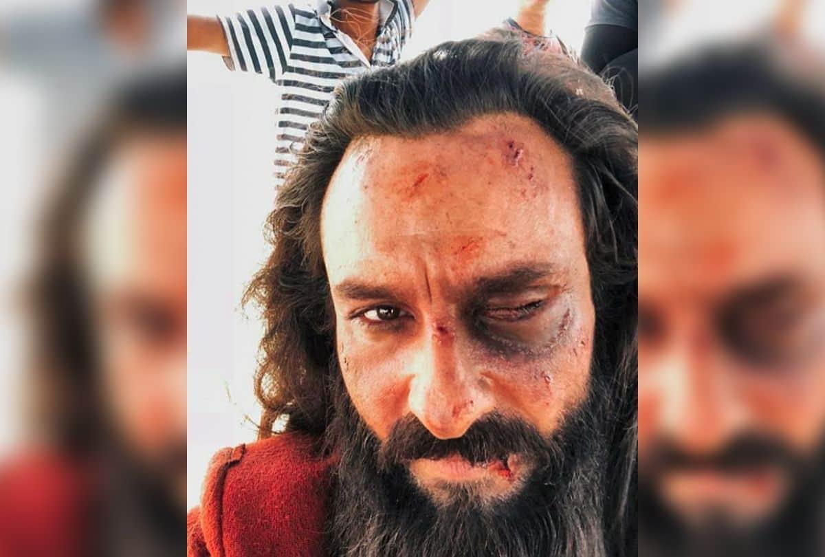 saif ali khan new picture on set of laal kaptaan
