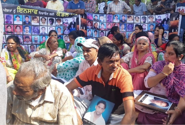Amritsar train accident,The victims of the train accident Protests In Amritsar