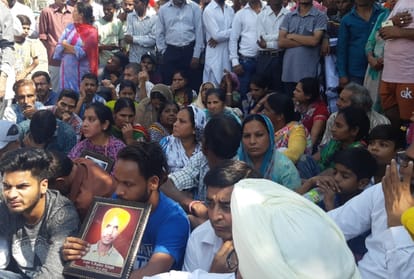 Amritsar train accident,The victims of the train accident Protests In Amritsar
