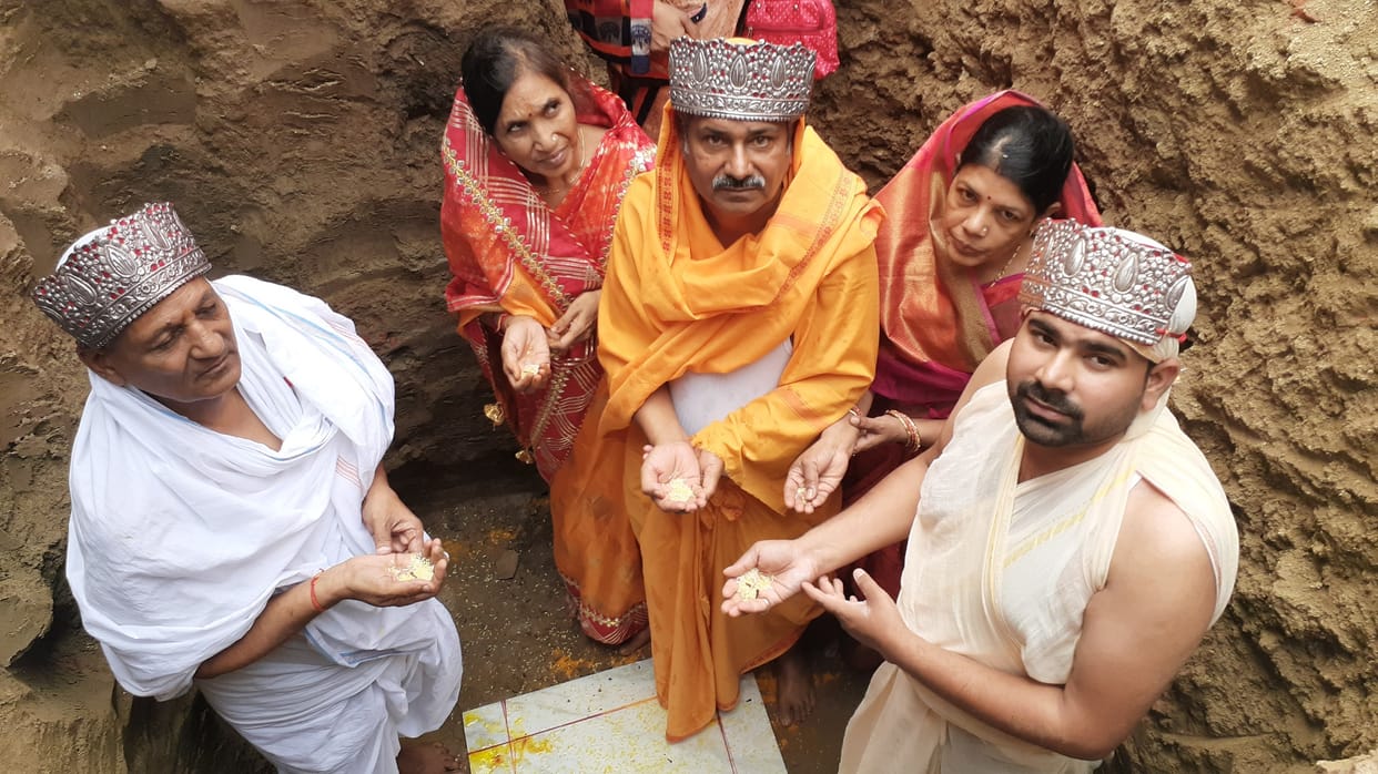 sant nivas sthal ka nirman shuru