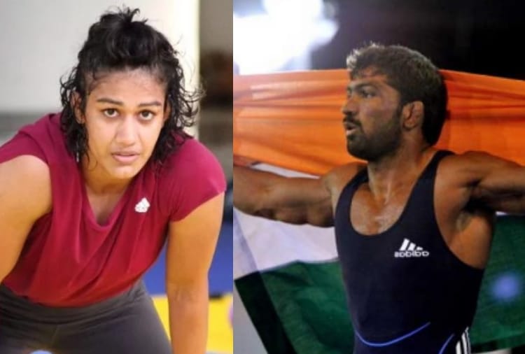 haryana assembly elections, BJP Presents Yogeshwar Dutt, Babita and Sandeep Singh As Youth Icon