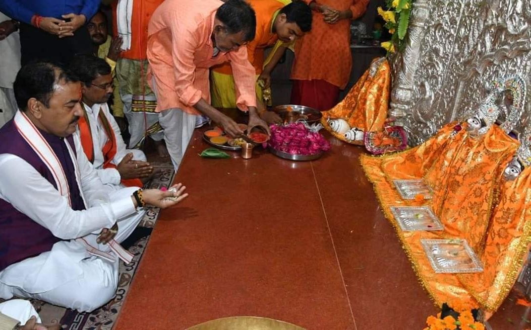 deputy cm reiterated talk of building  ram temple in ayodhya soon