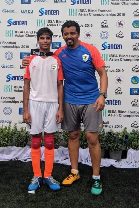 Shivam scored two goals in Asian Blind Football