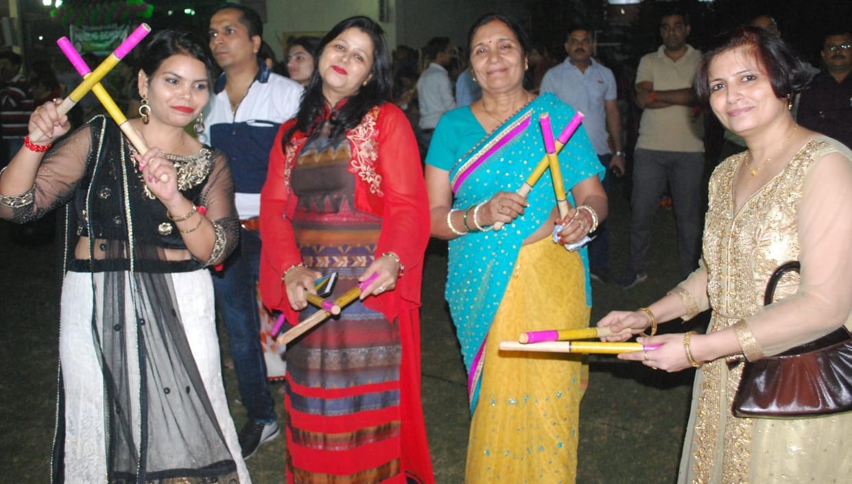The townspeople lashed out at Dandiya Ras