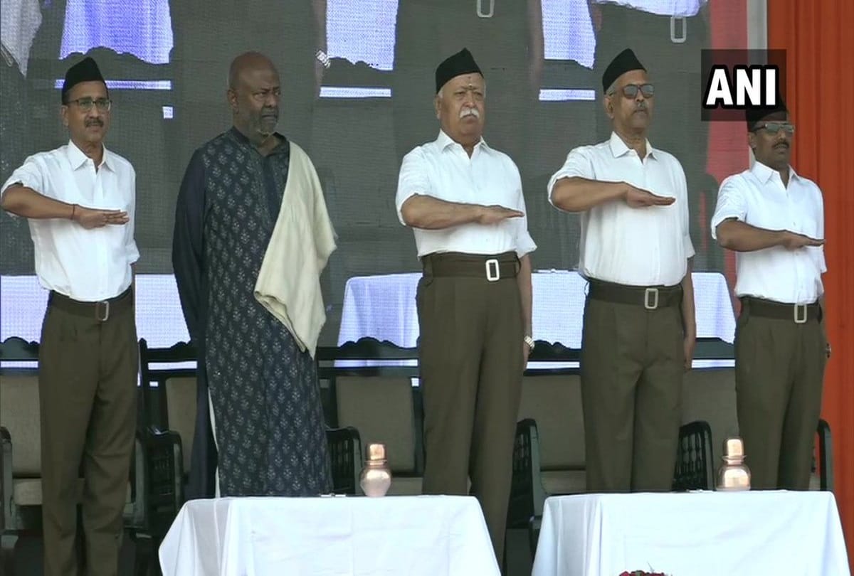 Live update Nagpur Vijay Dashami festival begins at RSS headquarters, see photos