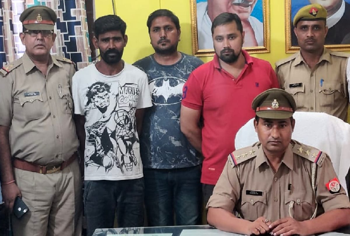 Noida STF arrested three sharp shooter after encounter in Khurja