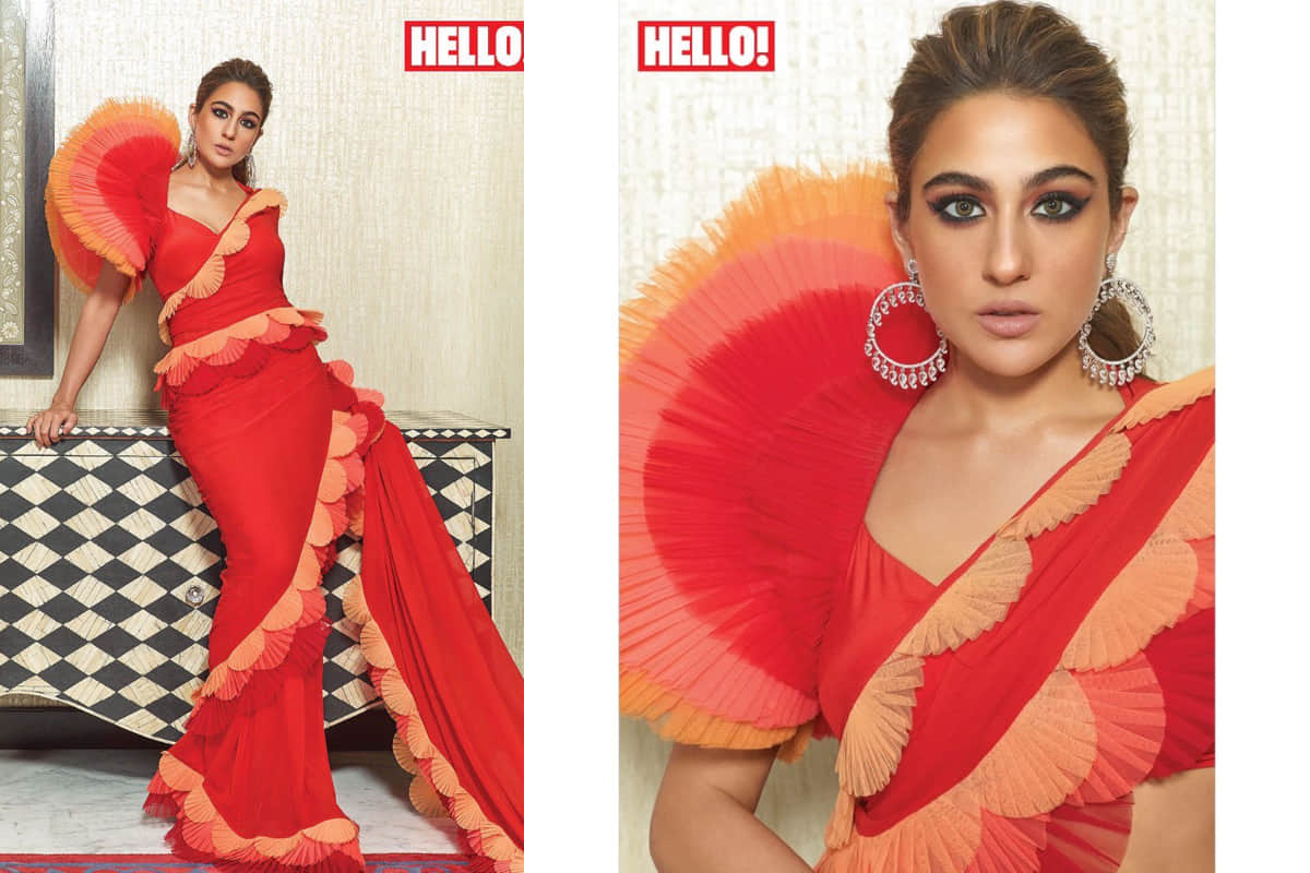 sara ali khan looks stunning in regal photoshoot with brother ibrahim khan for hello magazine