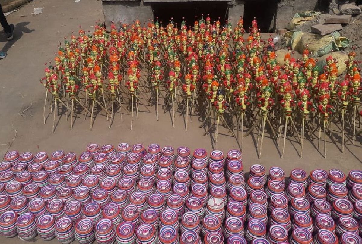 tesu jhanjhi folk tradition start on dussehra in agra mathura