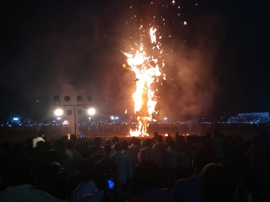 Dussehra 2020: Ravan Dahan will held with limited people, See on Facebook in haridwar