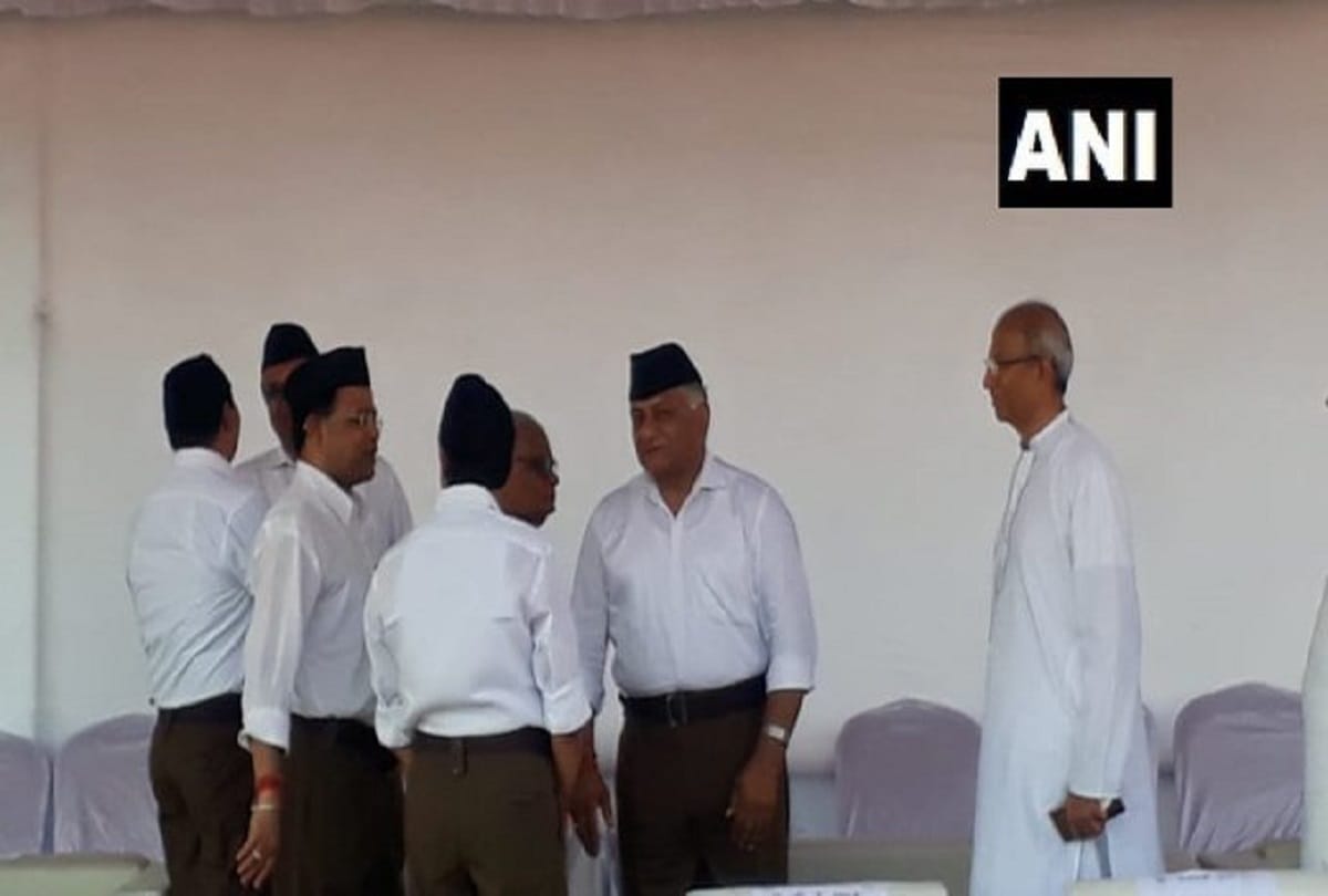 Live update Nagpur Vijay Dashami festival begins at RSS headquarters, see photos