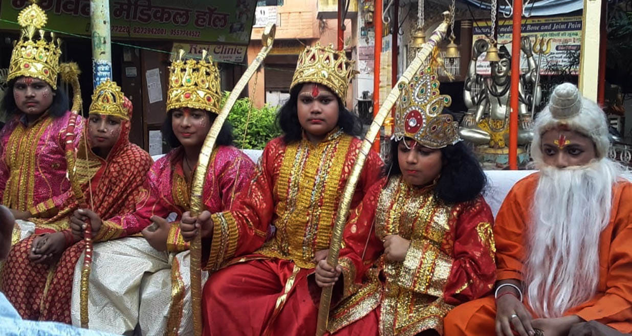 Lord Shri Ram's coronation in Ayodhya city