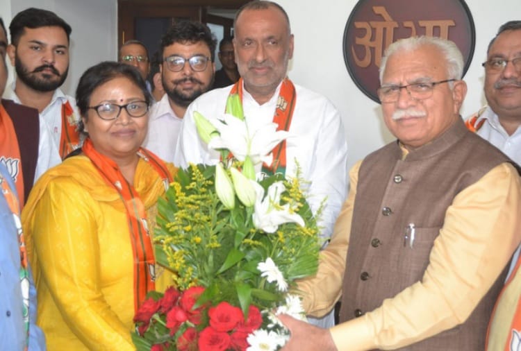 haryana assembly elections 2019, General Secretary of Women's Congress Anjali Bansal Joins BJP