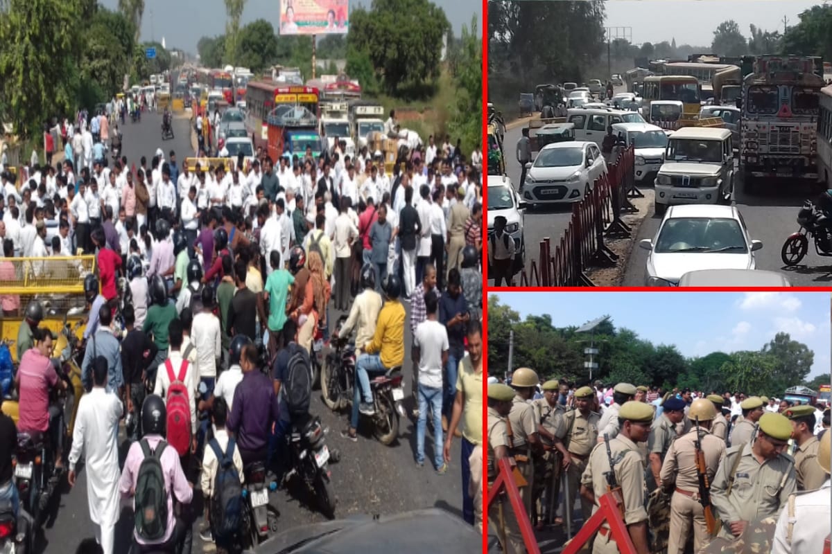 Lawyers jammed Delhi Saharanpur highway to demand disclosure of advocate murder in Baghpat