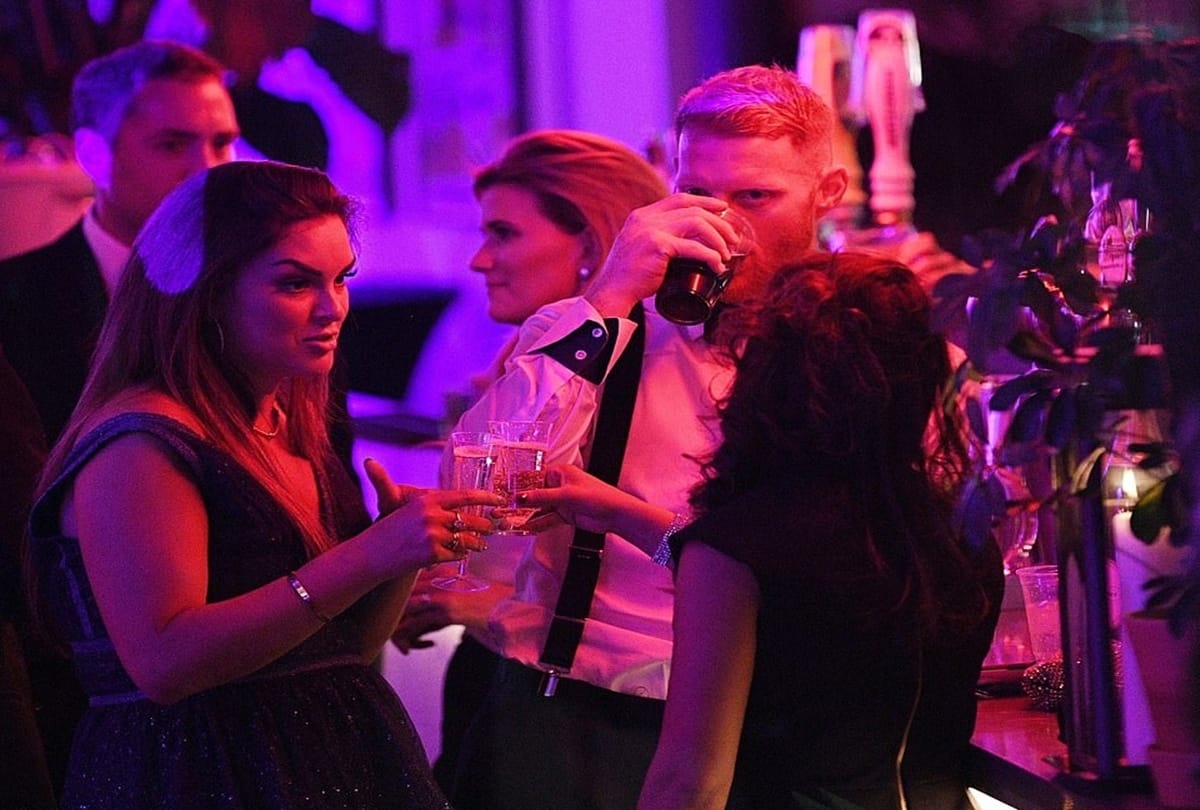 Ben Stokes shared a photo of his wife kissing her at wedding anniversary