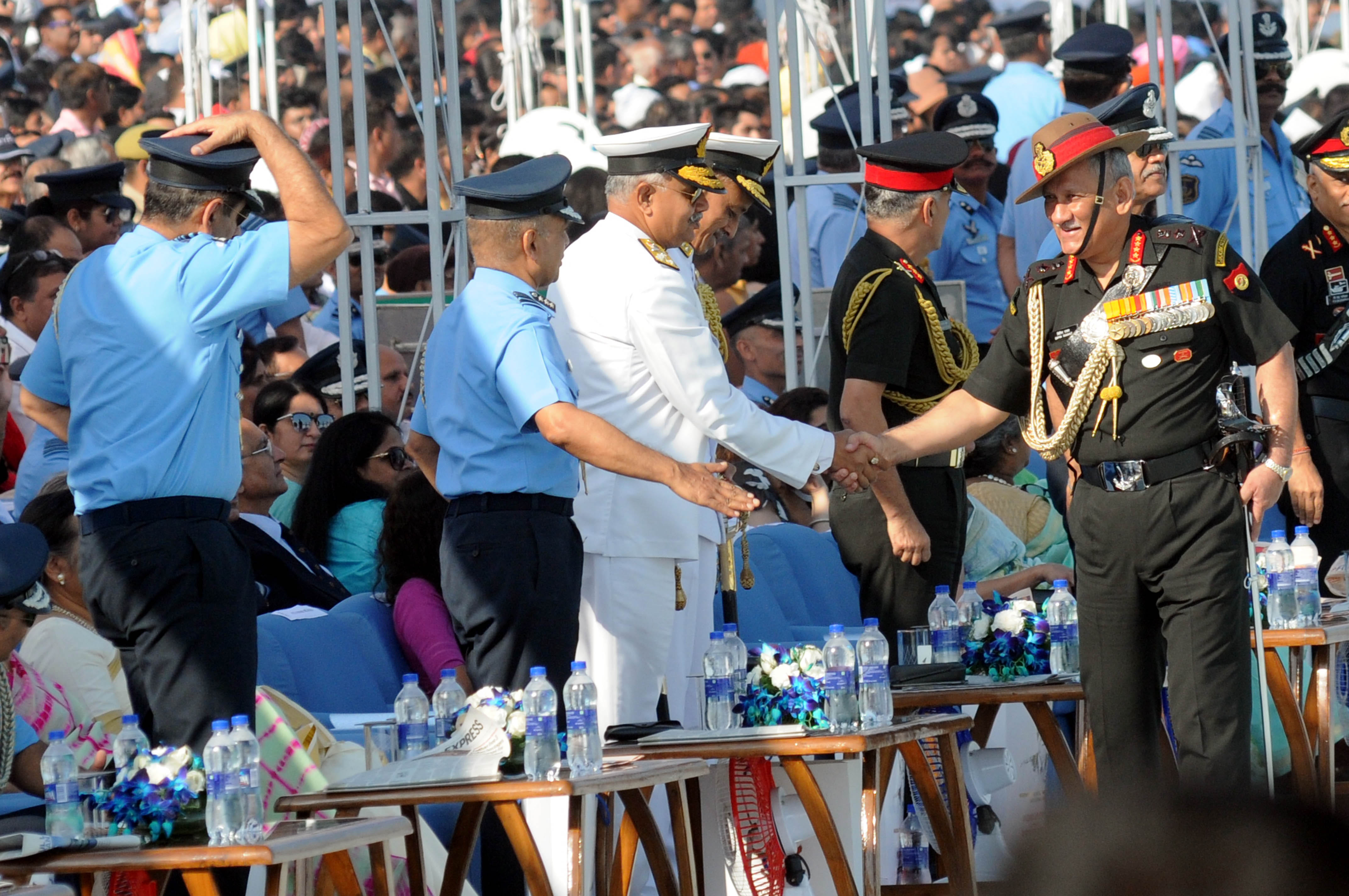 Captain sachin tendulkar attends Indian Air force day 2019