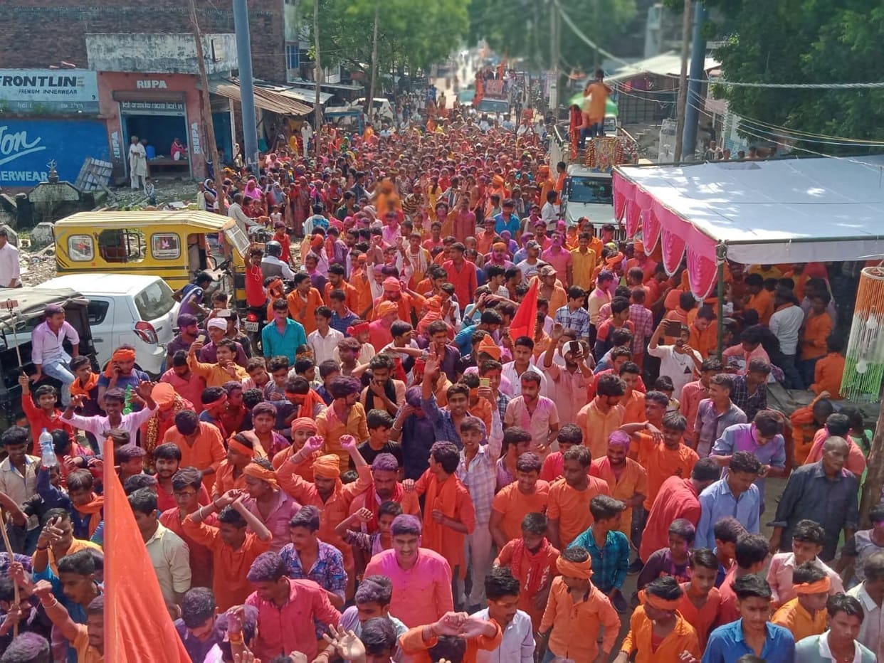Immersion of the idol of mother Durga
