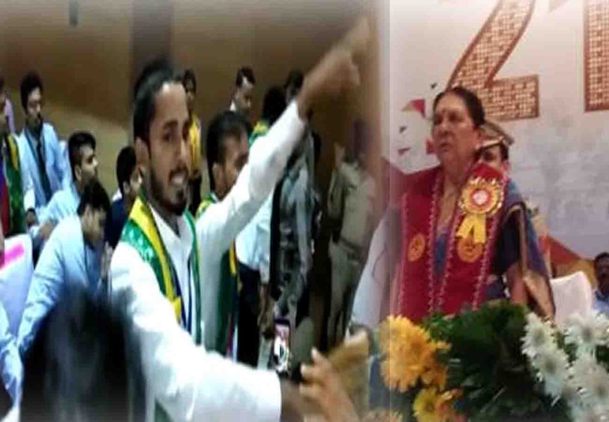 Governor Anandiben Patel reached in csa convocation in kanpur
