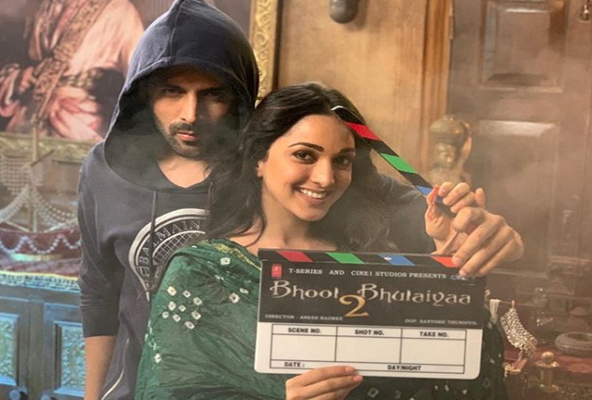 Kartik aryan and kiara advani Film Bhool Bhulaiyaa 2 Shooting begins