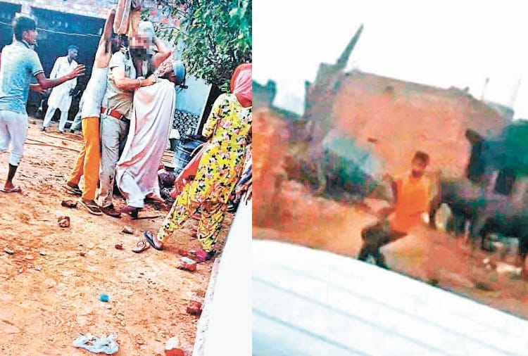 firing in punjab police and villagers at sirsa and bathinda
