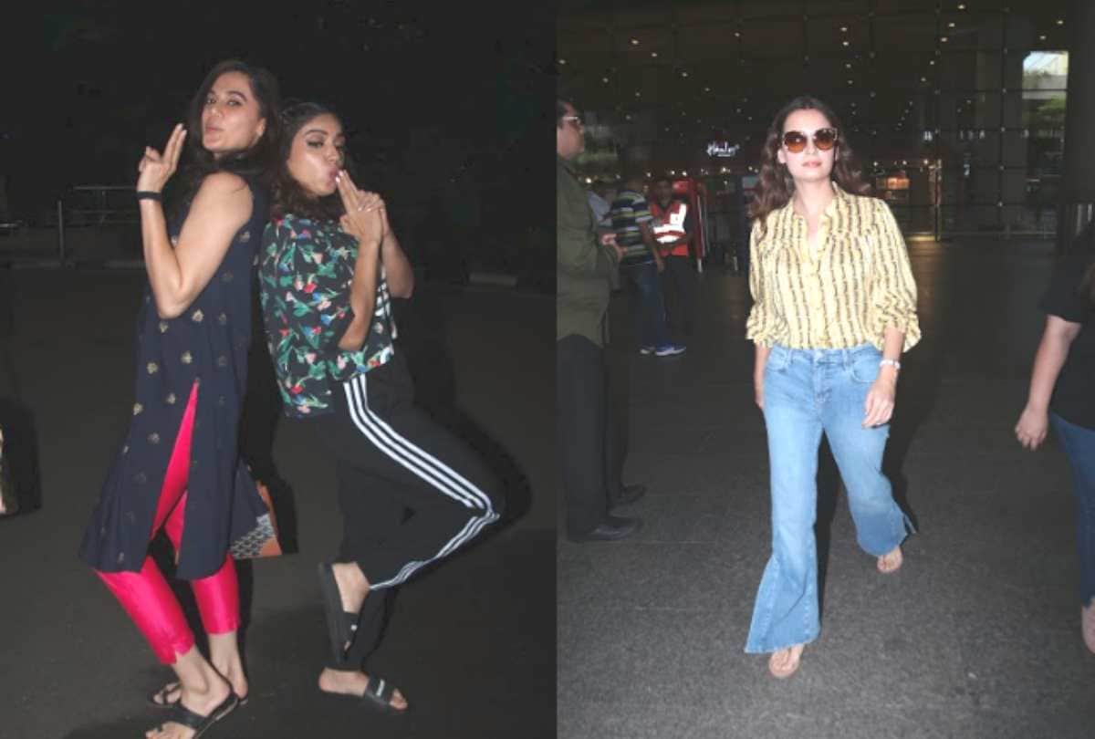 taapsee pannu bhumi pednekar to dia mirza celebs spotted at airport